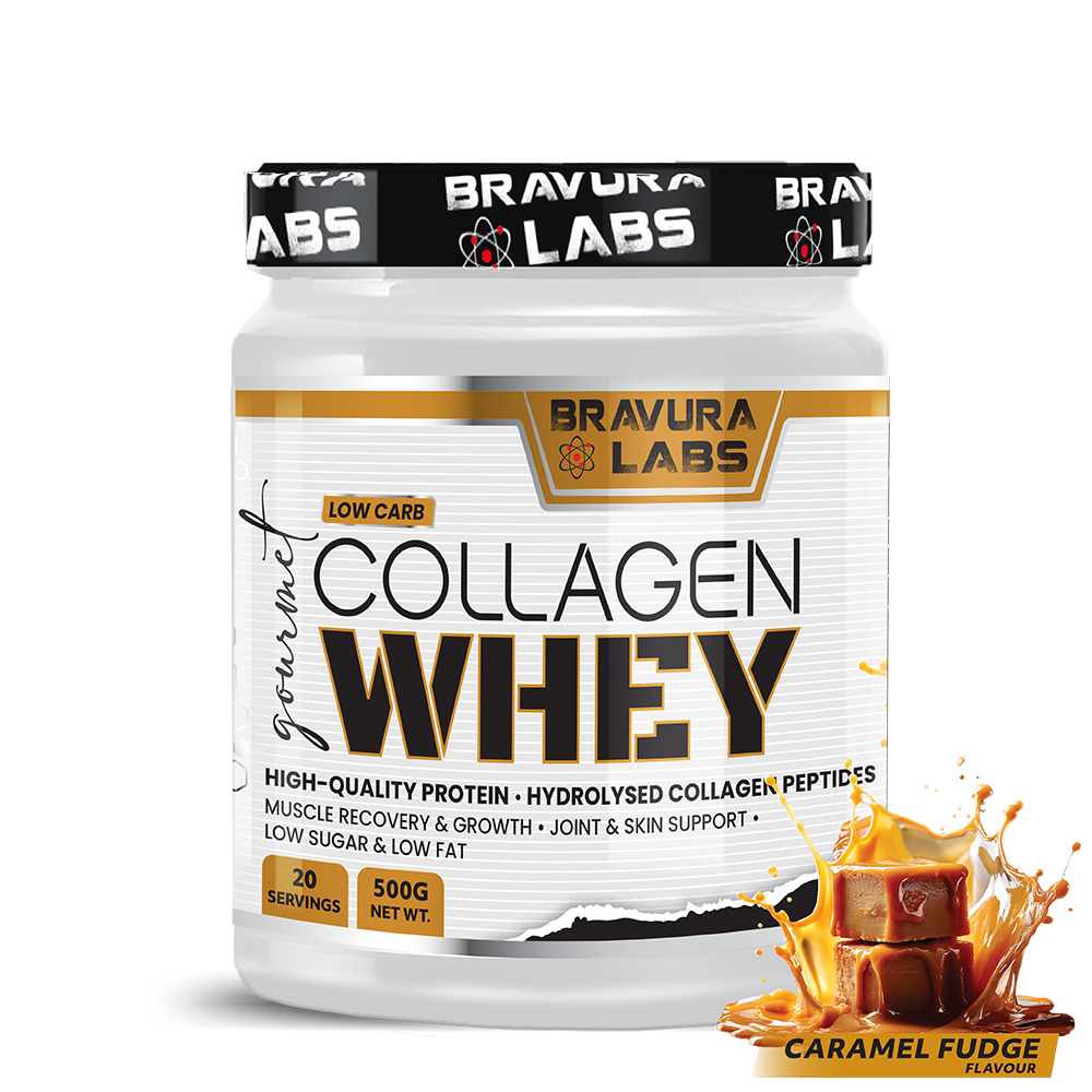Gourmet Collagen Whey Caramel Fudge 500g - 20 Servings