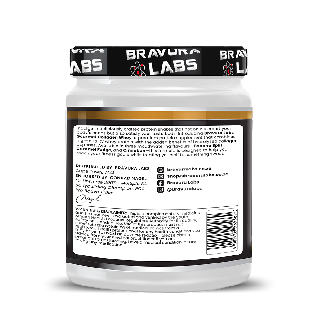 Gourmet Collagen Whey Caramel Fudge 500g - 20 Servings