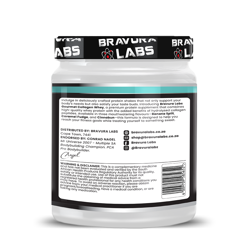 Gourmet Collagen Whey Cinnabun 500g - 20 Servings