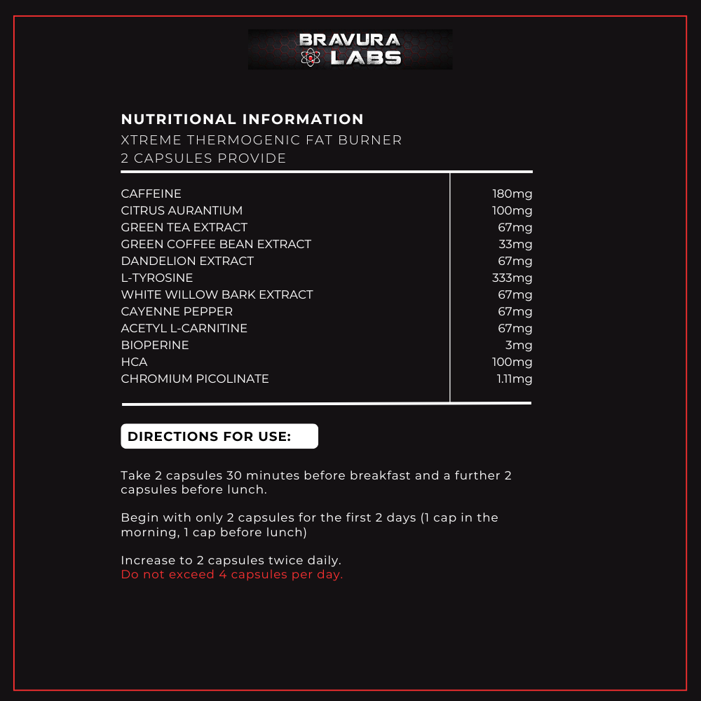 Extreme Thermogenic Fat Burner 100 Capsules