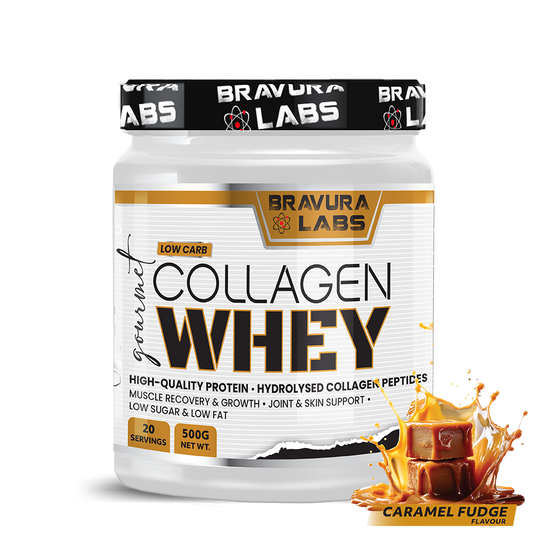 Gourmet Collagen Whey Caramel Fudge 500g - 20 Servings